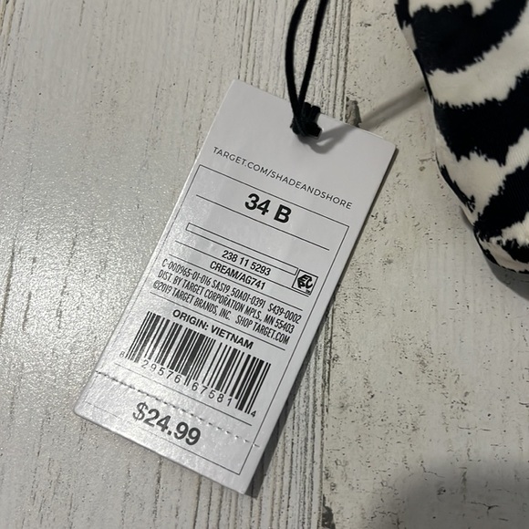 Shade & Shore Bikini Top Side 34 B.    NWT - Picture 5 of 9